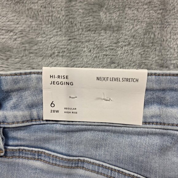 American Eagle Jeans Womens 6 28W Light Wash Hi-Rise Jegging Next Level Stretch - Picture 7 of 11